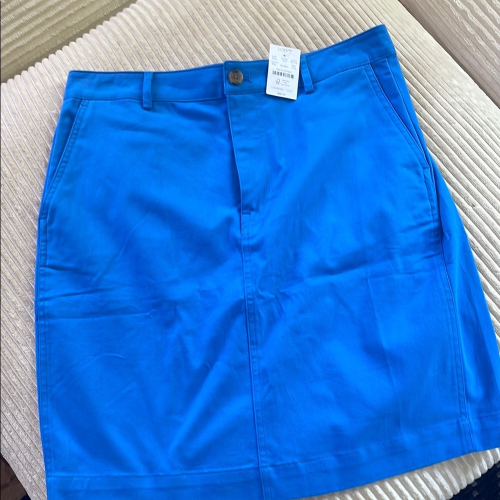 NWT J.Crew 12P Twill Skirt